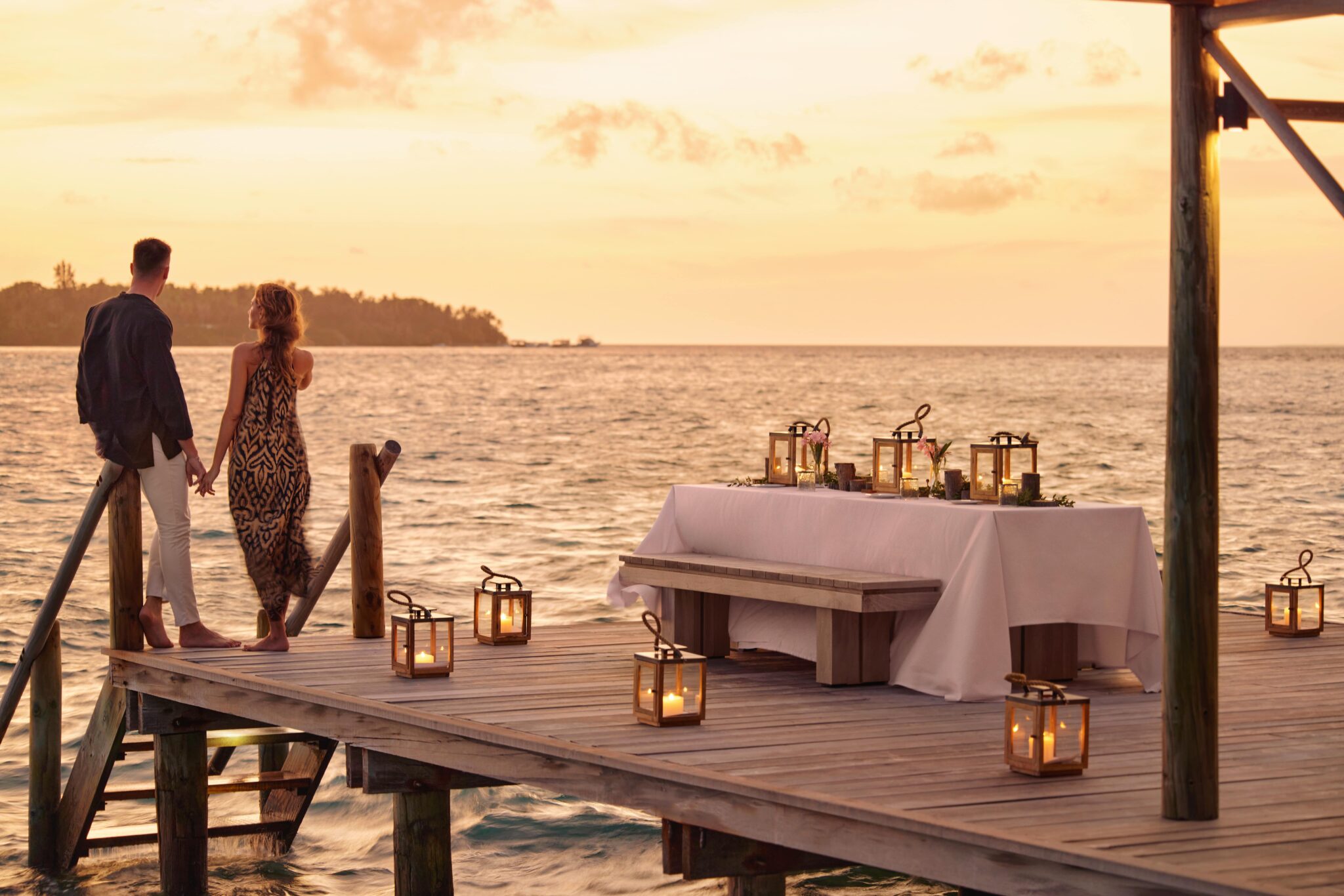 Romantisk middag på COMO Cocoa Island